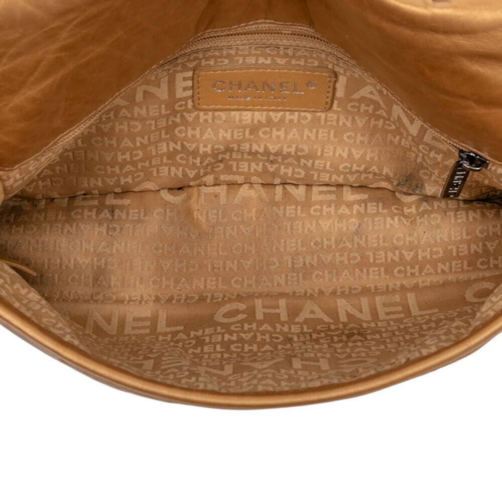 CHANEL Vintage Gold Leather Shoulder Bag - Picture 4 of 6
